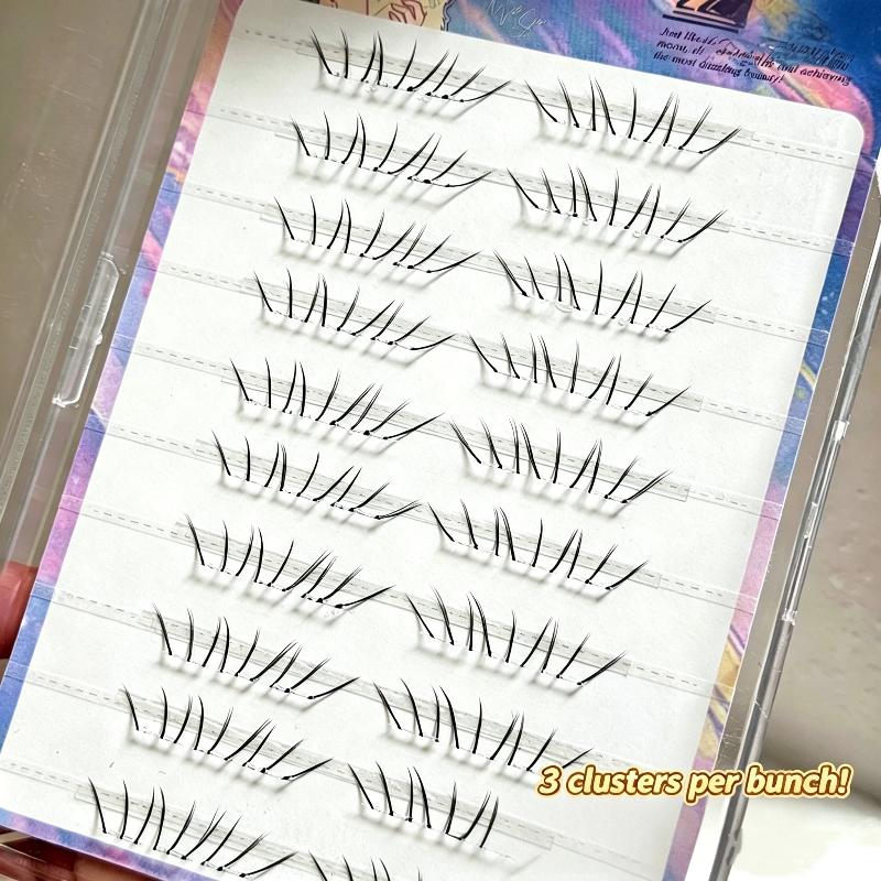 Lash Adhesive Glue - Natural Comic Lower Lash Extension Clusters