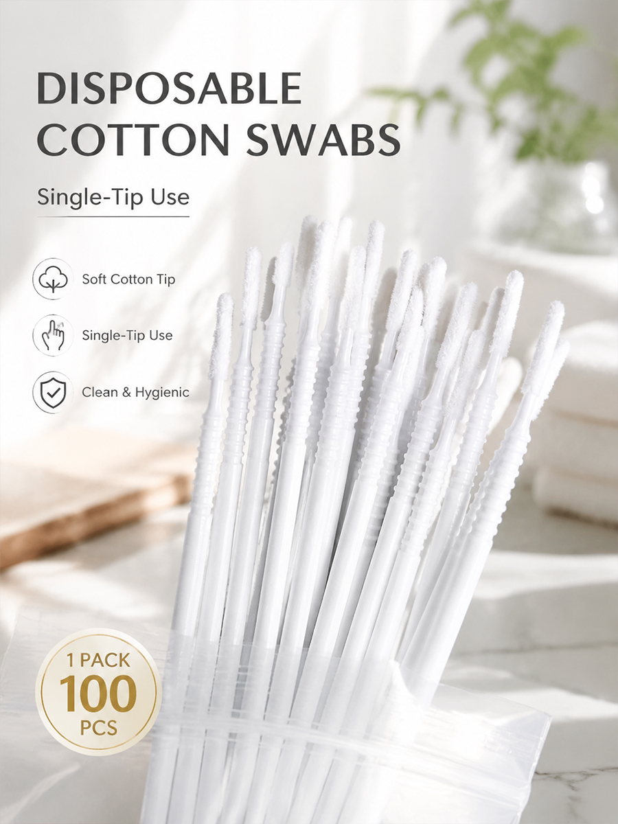 Eyelash Extension Eyelash - Disposable Long Cotton Swabs Eyelash Extensions