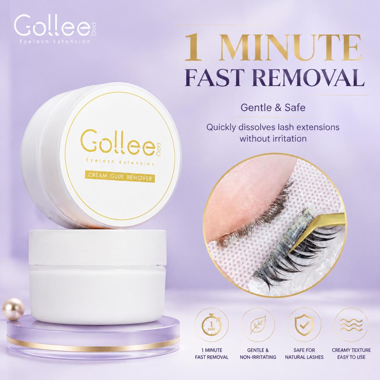 Lash Adhesive Glue - Gollee Peach Smell 15g Eyelash Adhesive
