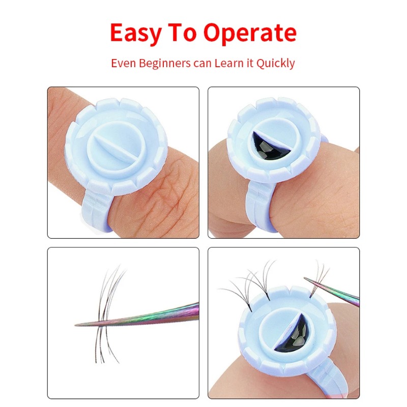 100 Pcs Disposable Eyelash Glu - đánh giá và giá Eyelash Extension Maps