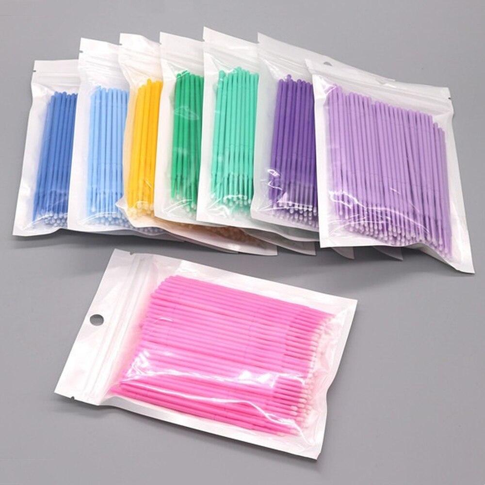 100pcs/lot Micro Brushes Make  - đánh giá và giá Lash Adhesive Glue