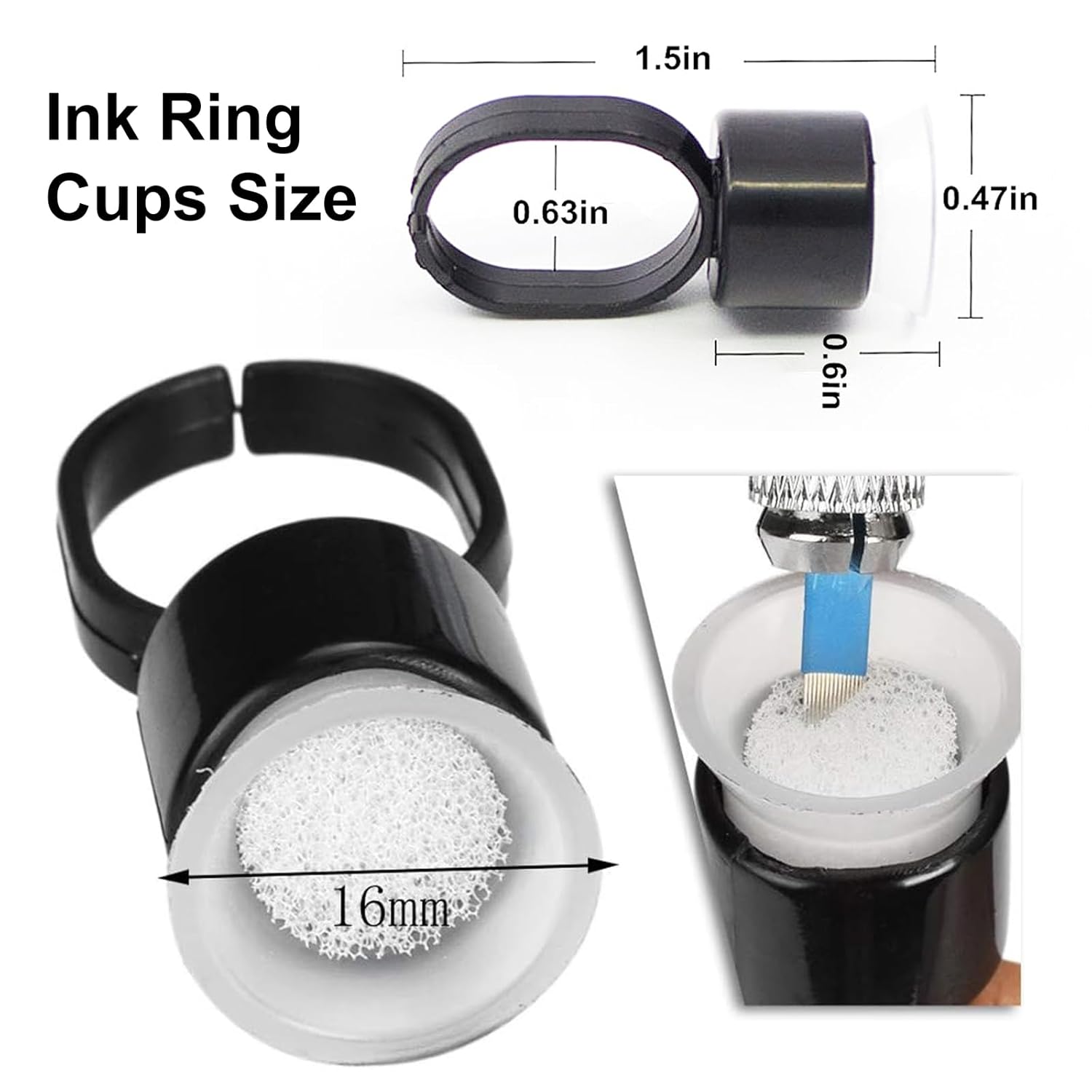 50/100PCS Tattoo Ink Ring Cups - đánh giá và giá Eyelash Extension Permanent
