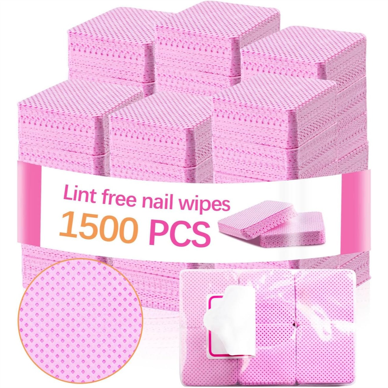 1500 Pcs Lint Free Nail Wipes  - đánh giá và giá Eyelash Extension Eyelash
