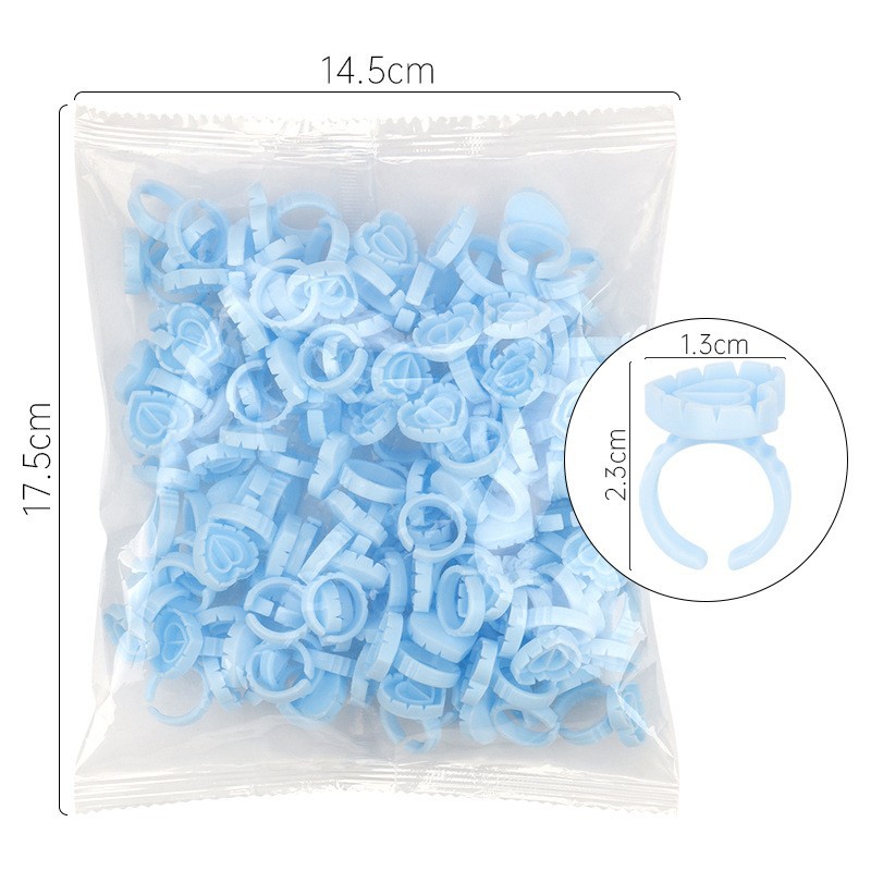 100Pcs Disposable Glue Ring Ho - đánh giá và giá Eyelash Extension Class