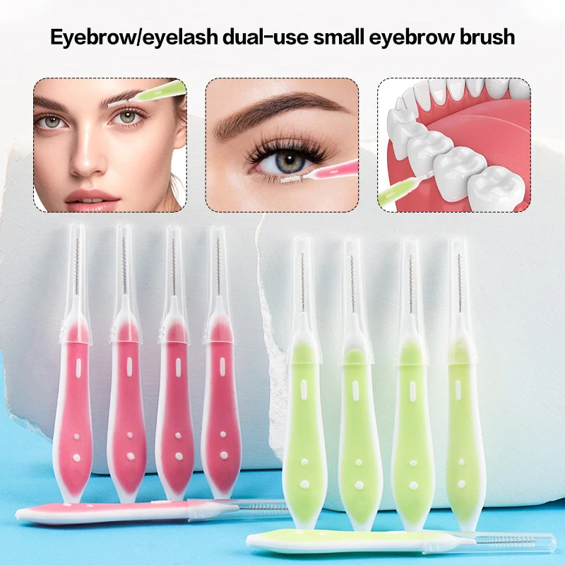 10 Pcs Eyebrow Brushes Mini Br - đánh giá và giá Eyelash Extension Eyelash