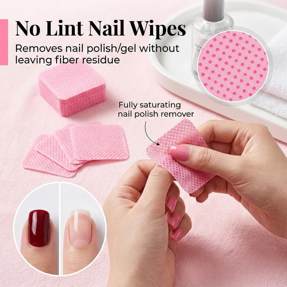 Lint Free Nail Wipes for Gel P - đánh giá và giá Eyelash Extension Glue Remover