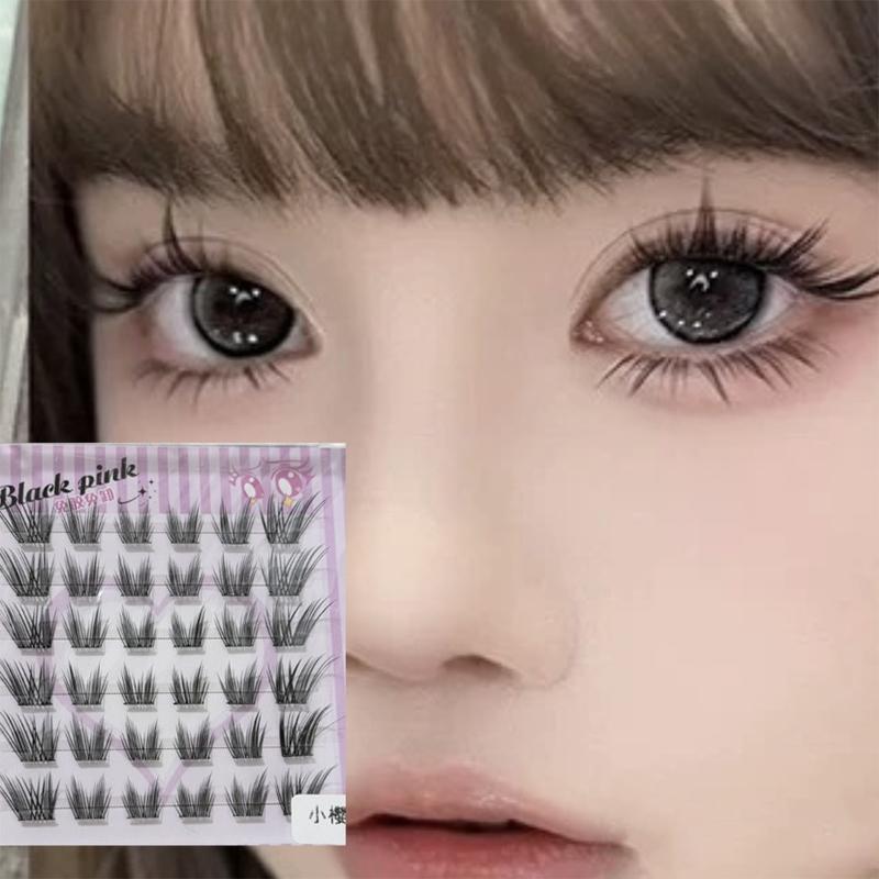 Black Cluster Eyelashes Self A - đánh giá và giá Lash Adhesive Glue