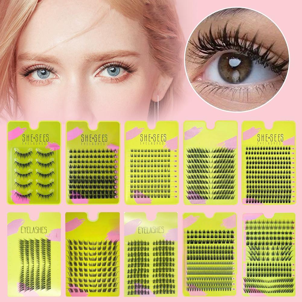 Natural Cluster False Eyelashe - đánh giá và giá Eyelash Extension Volume Cat Eye