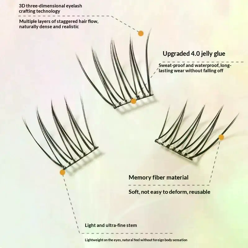 7 Rows Self-Adhesive Eyelashes - đánh giá và giá Lash Adhesive Glue
