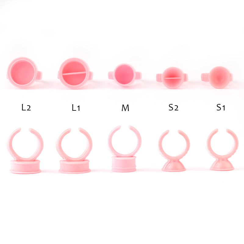100pcs Disposable Glue Rings P - đánh giá và giá Eyelash Extension Permanent