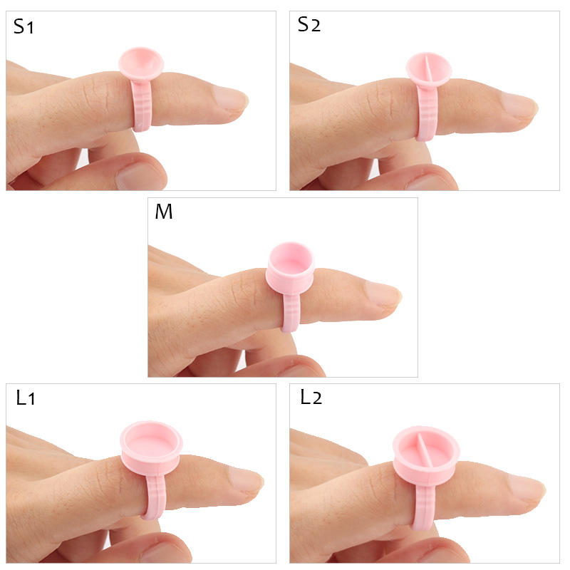 100pcs Disposable Glue Rings P - đánh giá và giá Eyelash Extension Permanent